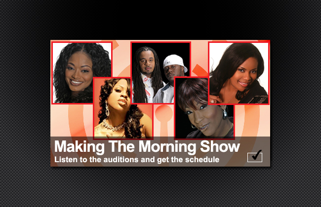 Showcasing the DJ's who will be hosting the morning show